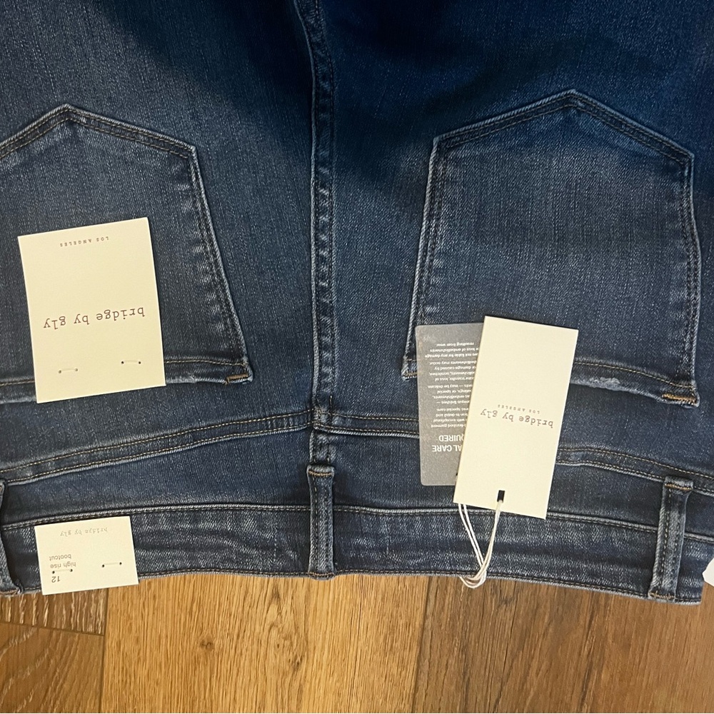 Bridge by Gly jeans. NWT. High rise crop bootcut size 12 - Picture 7 of 7